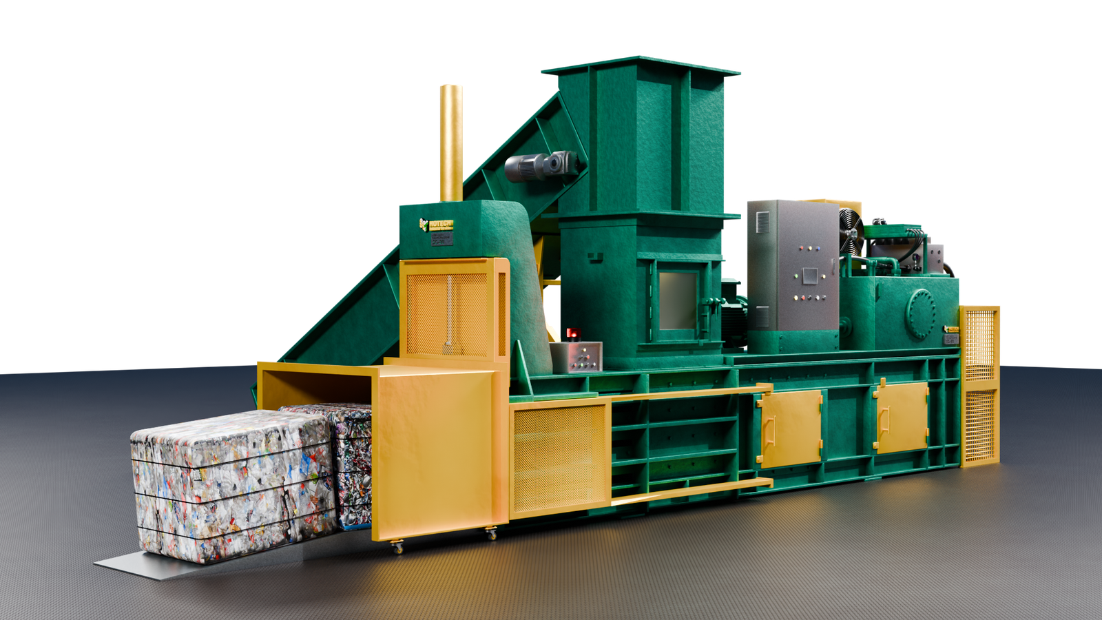 HOTECH SG-80 Baler_3D Rendering_FrontLeft