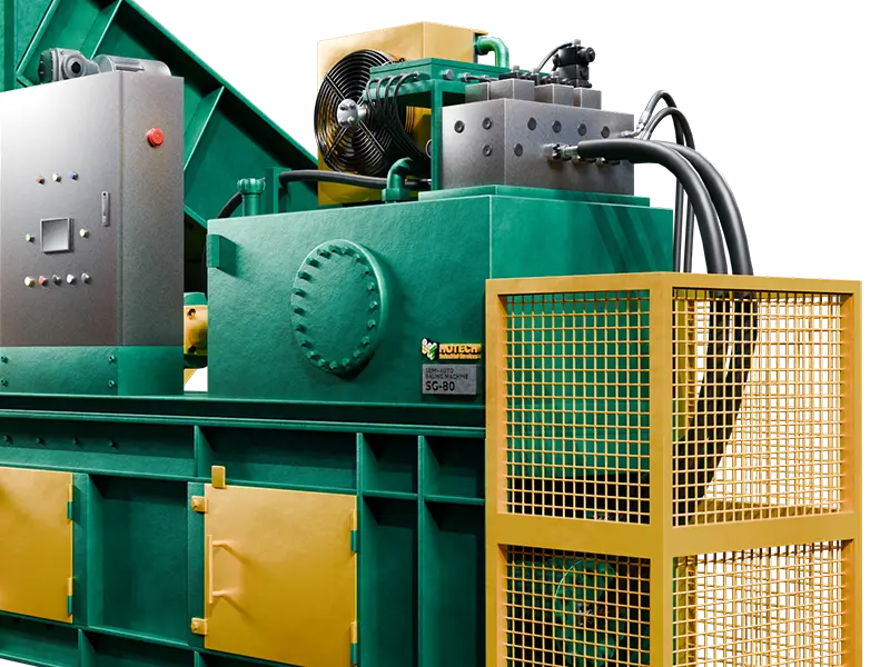Hotech SG-80 Baler_Tail Detail